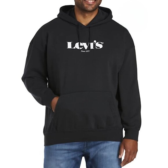 Levi's Black Men's Relaxed Graphic Hoodie Size 3XL